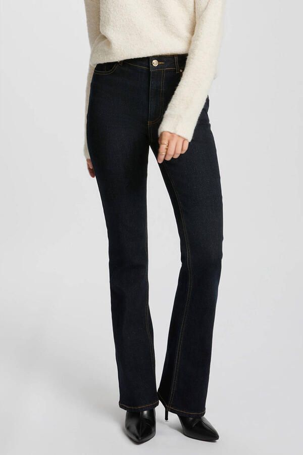 Morgan flared jeans dark blue denim