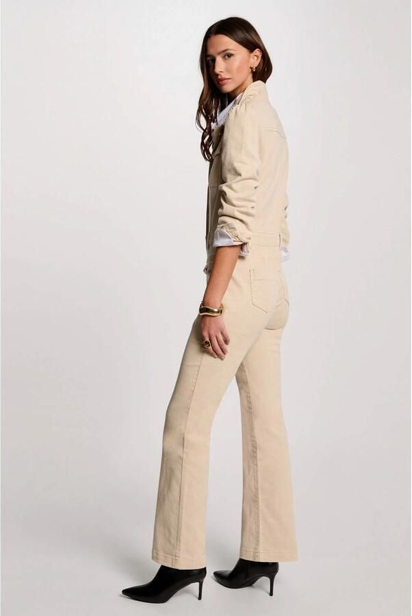 Morgan flared jumpsuit beige