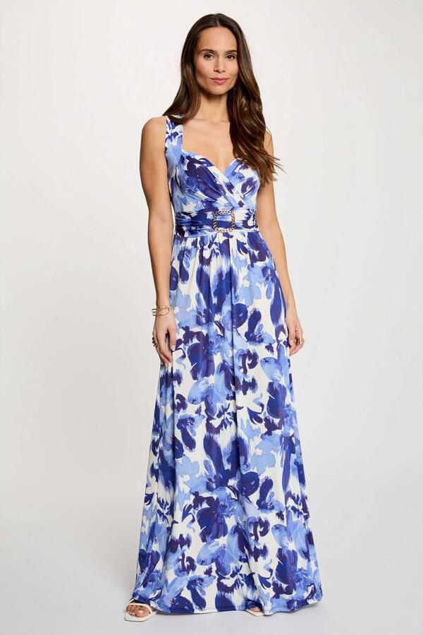 Morgan gebloemde maxi jurk blauw - Foto 2