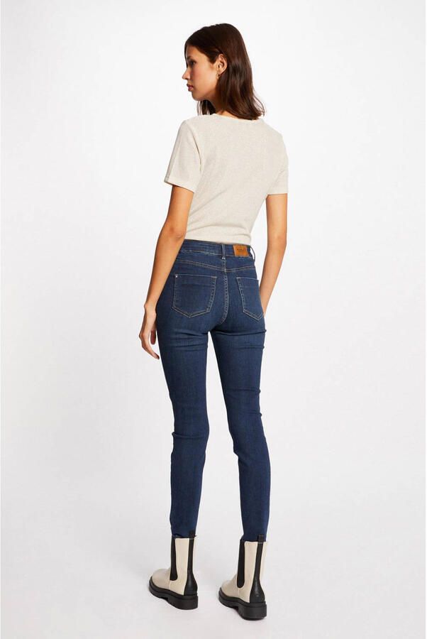 Morgan gebreid T-shirt met glitters beige - Foto 3