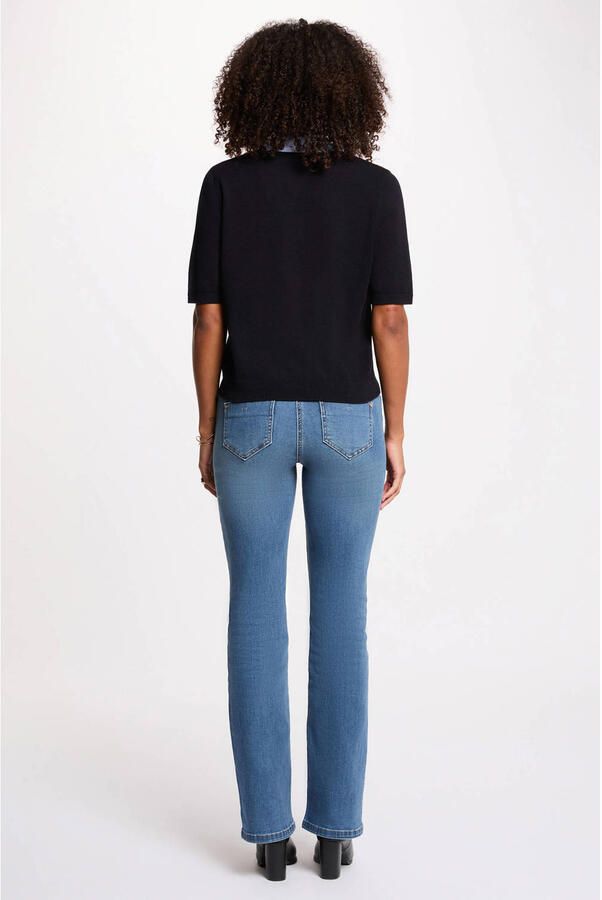Morgan gebreid vest marineblauw - Foto 2
