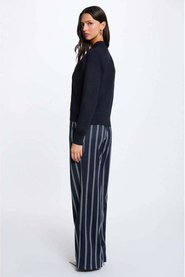 Morgan gebreid vest marineblauw - Foto 3