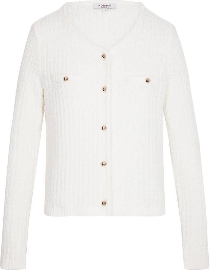 Morgan gebreid vest wit - Foto 2