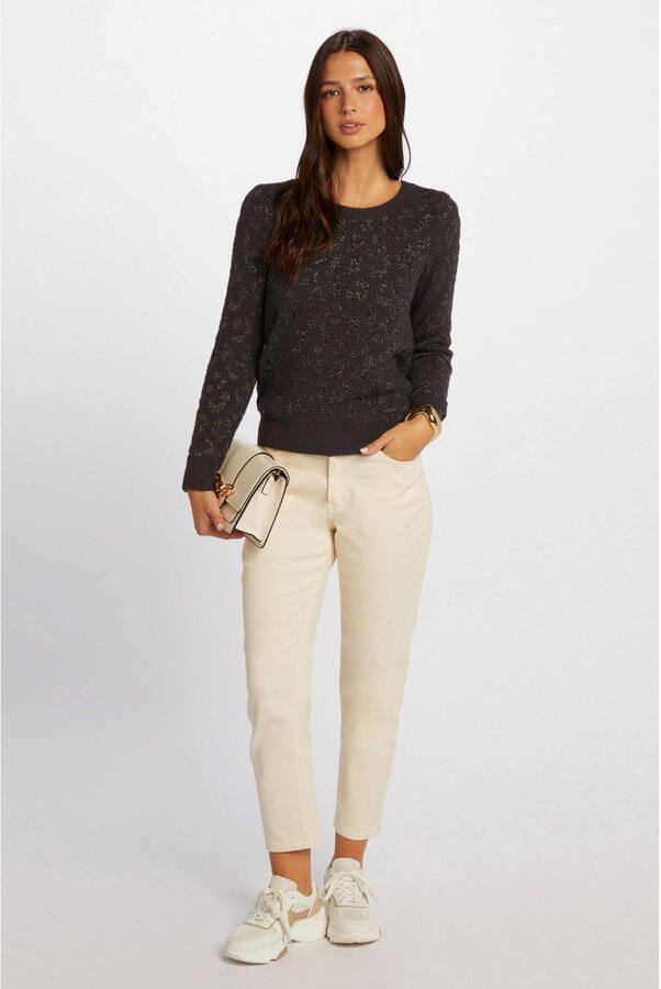 Morgan gebreide trui antraciet