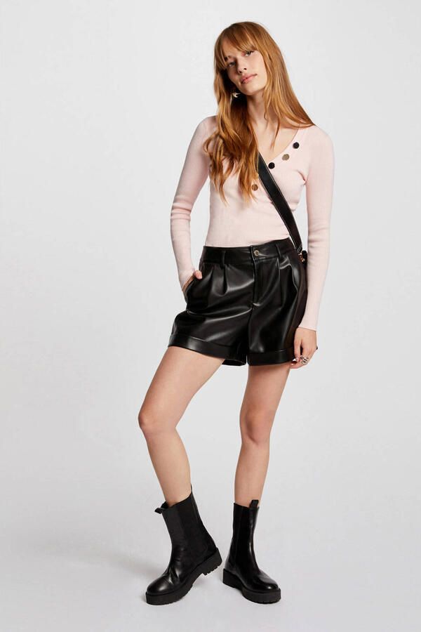 Morgan gebreide trui lichtroze - Foto 3