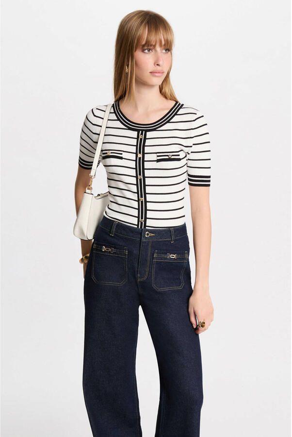 Morgan gebreide trui wit - Foto 3