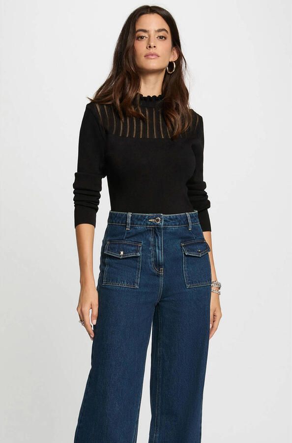 Morgan gebreide trui zwart - Foto 3