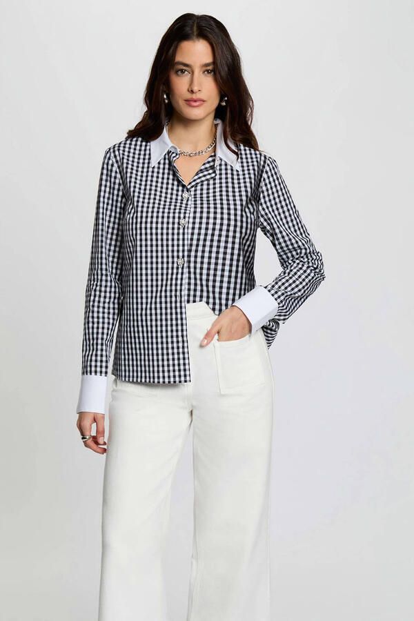 Morgan geruit blouse multi