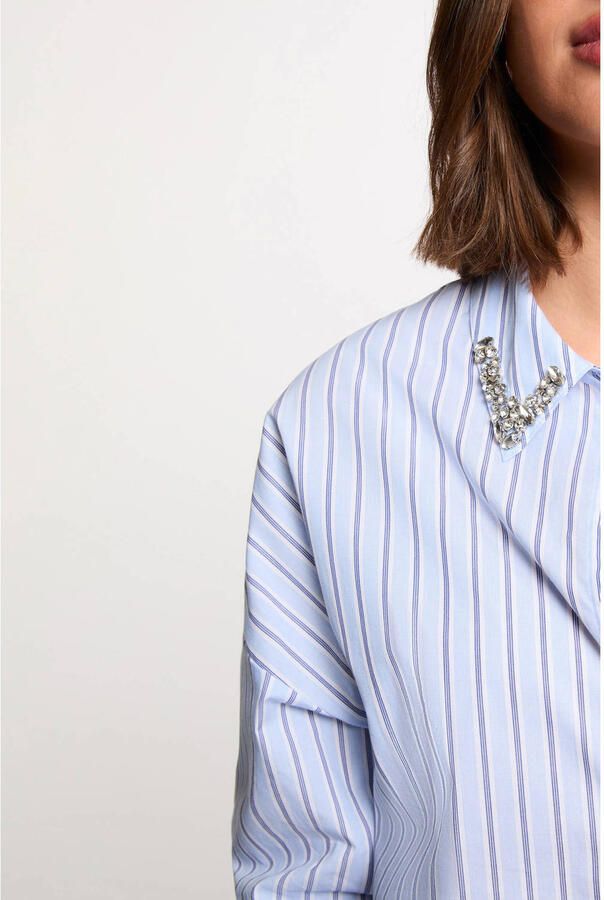 Morgan gestreepte blouse blauw - Foto 2