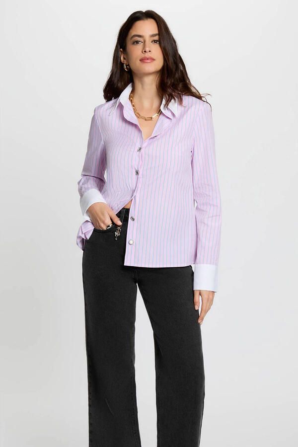 Morgan gestreepte blouse roze