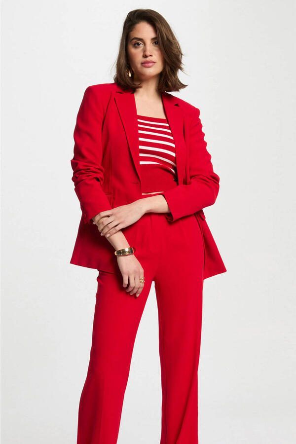 Morgan getailleerde blazer rood