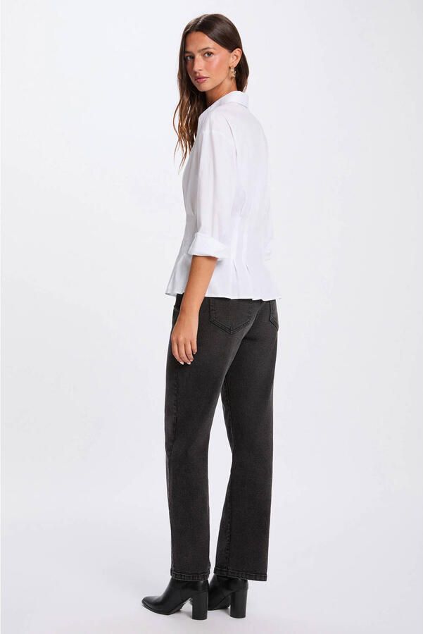 Morgan getailleerde blouse wit - Foto 2