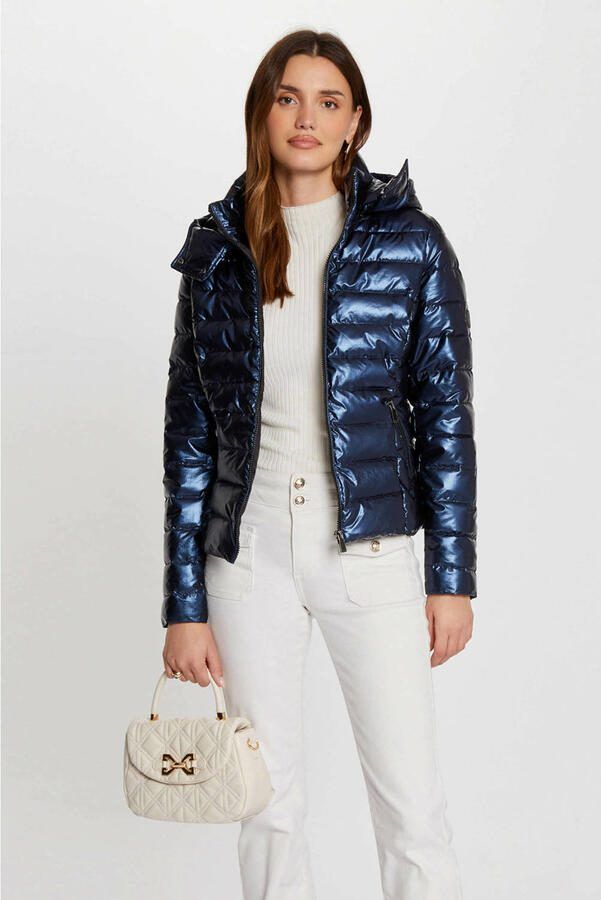 Morgan gewatteerde jas blauw - Foto 3