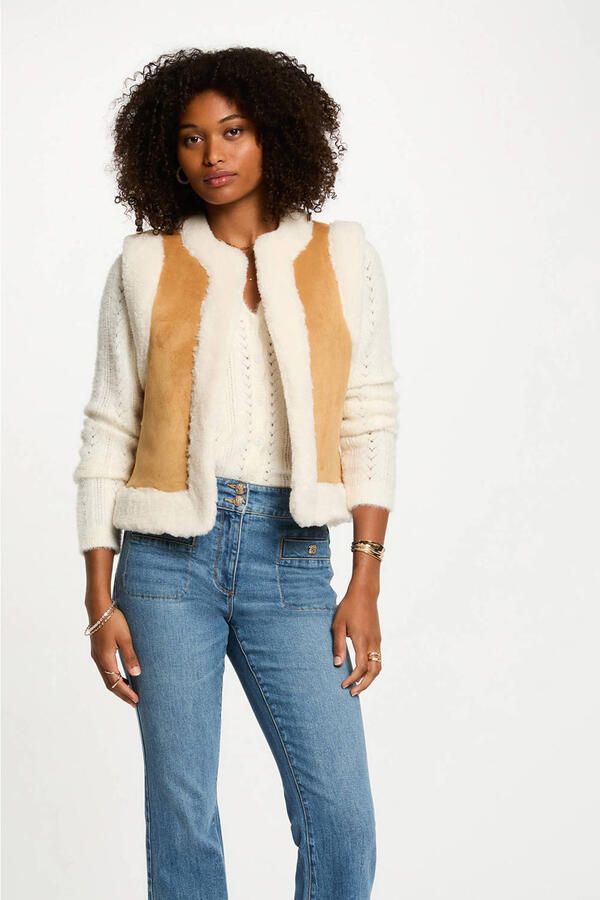 Morgan gilet camel
