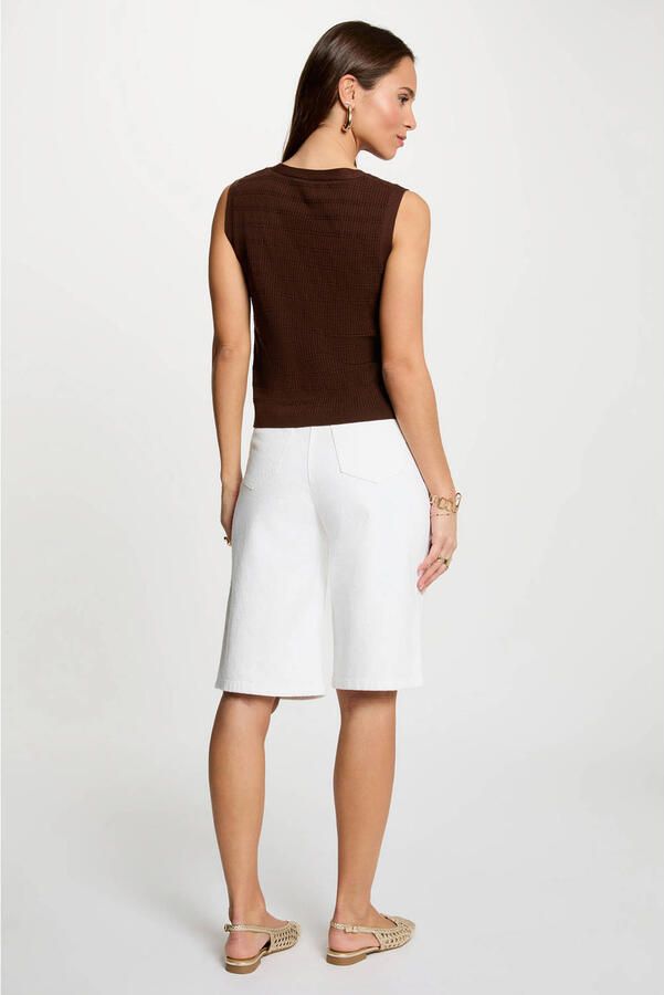 Morgan gilet donkerbruin - Foto 2