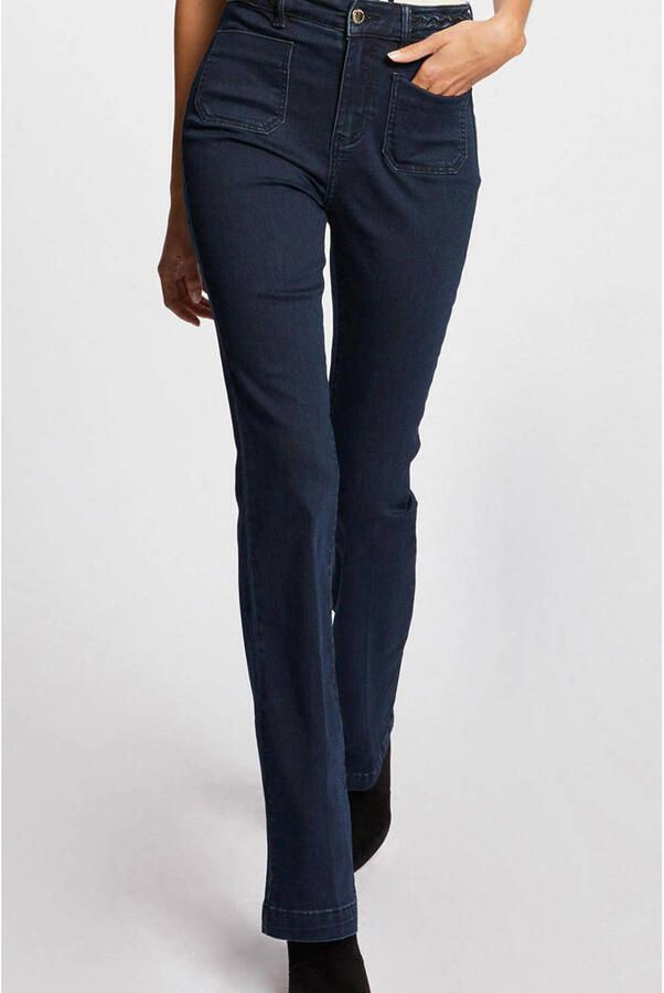 Morgan high waist flared jeans dark denim - Foto 3