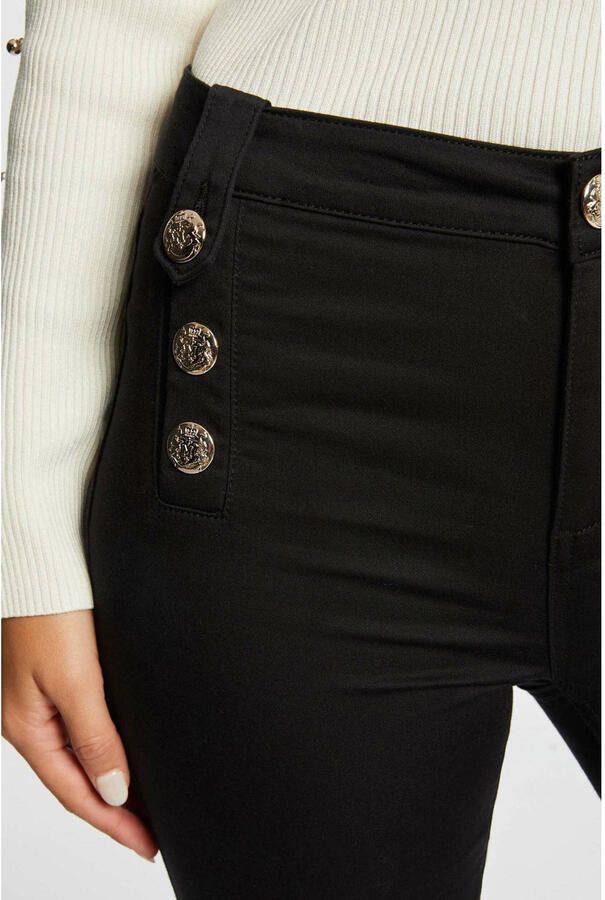 Morgan high waist skinny broek zwart