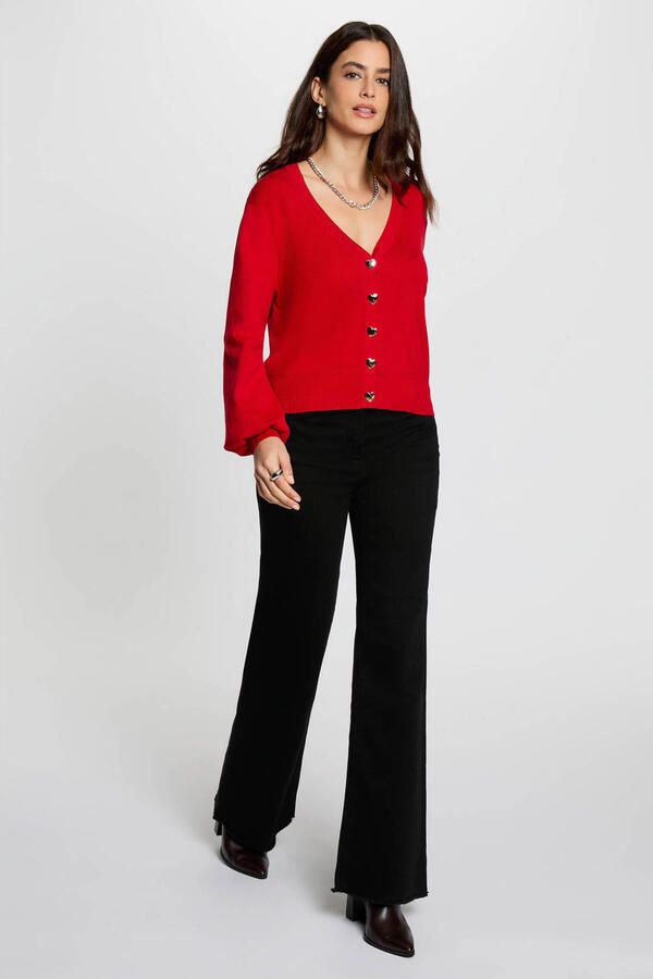 Morgan high waist bootcut jeans black denim - Foto 2