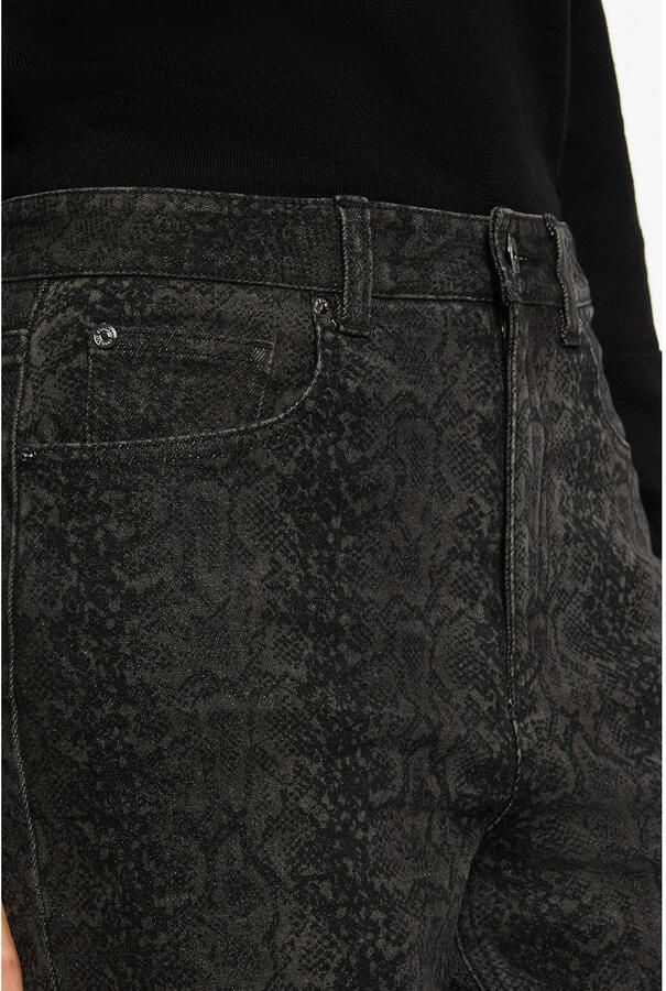 Morgan high waist wide leg jeans grijs - Foto 2