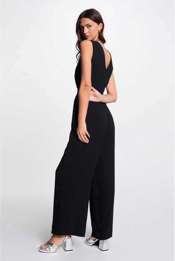 Morgan jumpsuit marineblauw - Foto 2