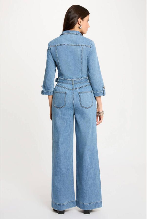 Morgan jumpsuit medium blue denim - Foto 3