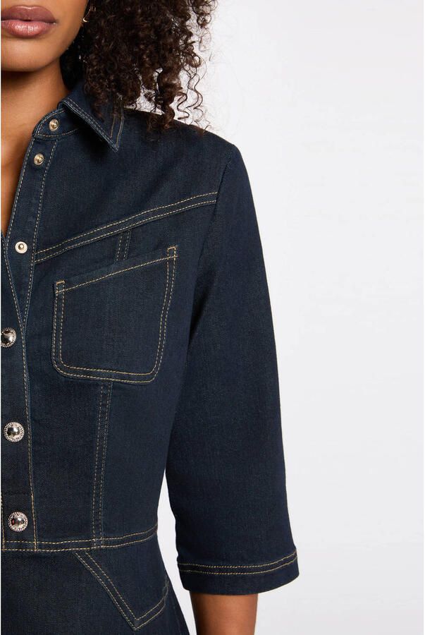Morgan jurk dark blue denim - Foto 2