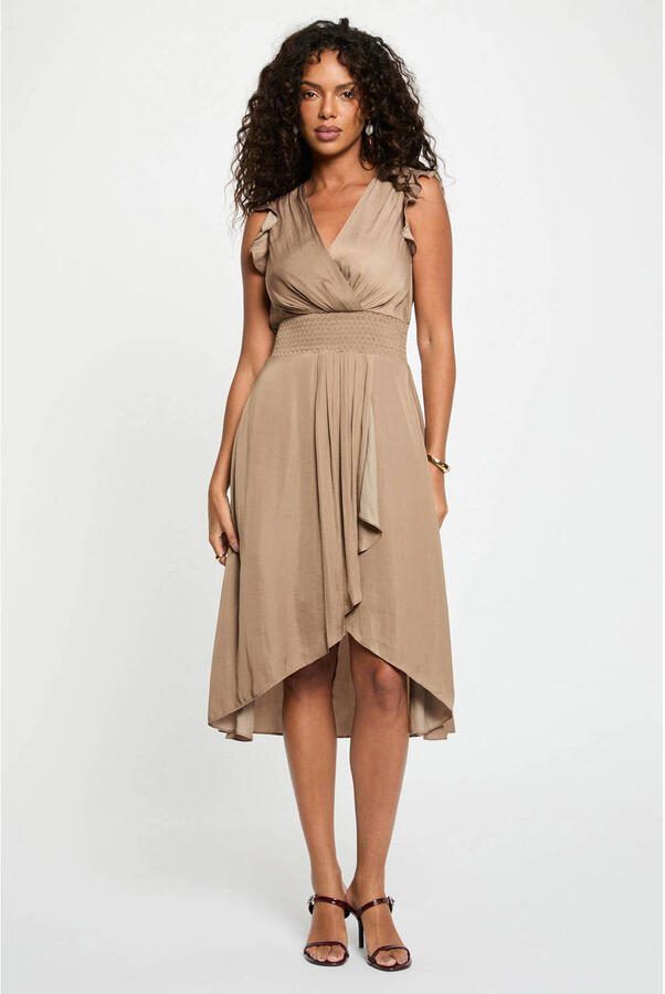 Morgan jurk taupe