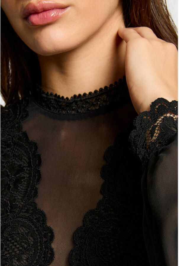 Morgan kanten body zwart - Foto 2