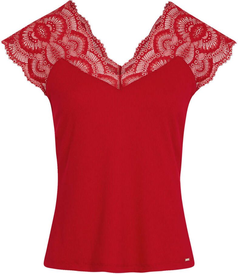 Morgan T-shirt Korte Mouw Dentelle - Foto 2