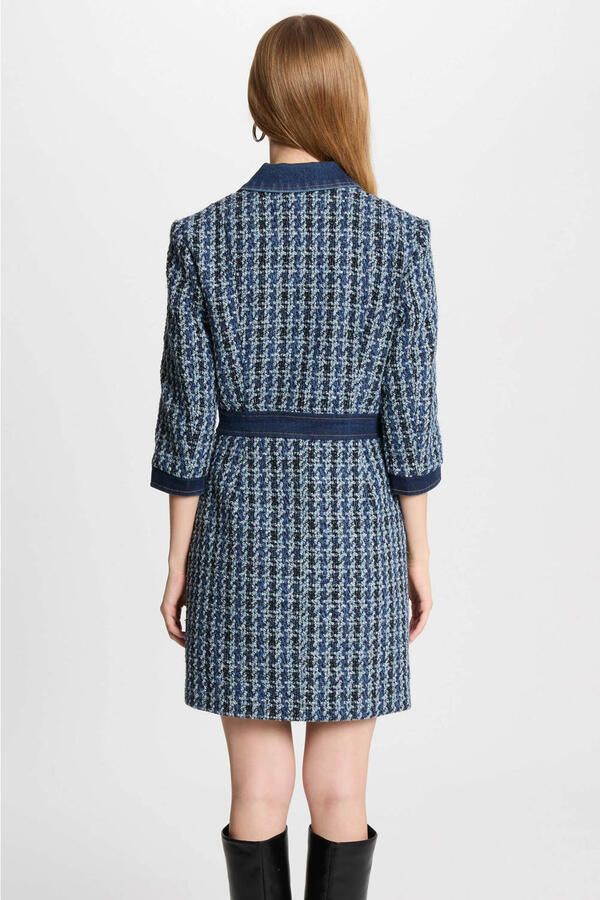 Morgan korte jurk blauw - Foto 3