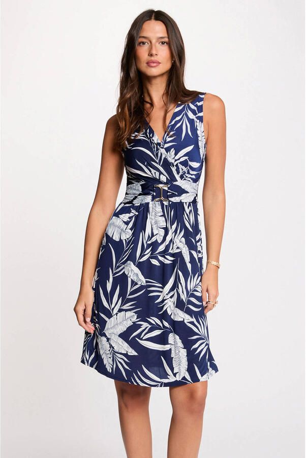 Morgan korte jurk donkerblauw