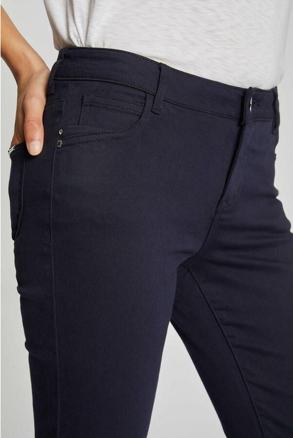 Morgan low waist skinny broek donkerblauw - Foto 2