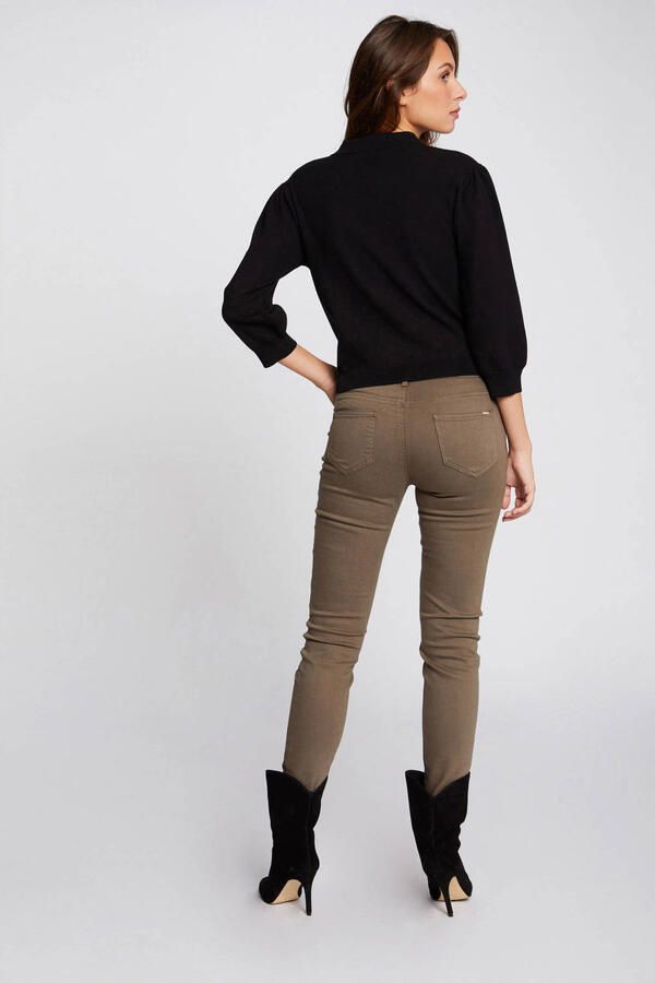 Morgan low waist skinny broek kaki - Foto 2