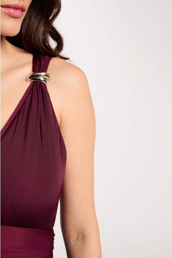 Morgan maxi jurk donkerrood