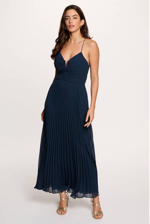 Morgan maxi jurk marineblauw