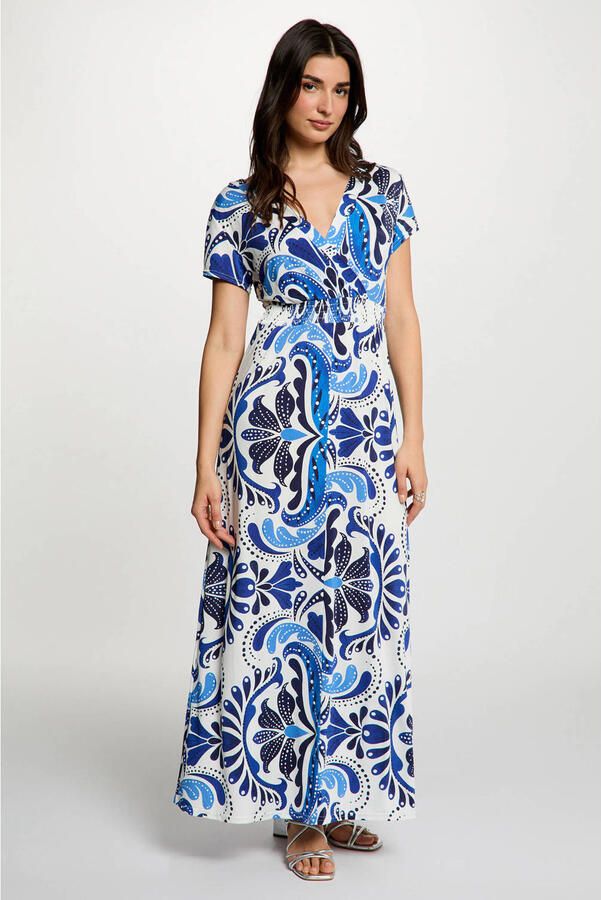 Morgan maxi jurk met paisley print ecru
