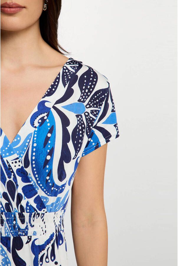 Morgan maxi jurk met paisley print ecru - Foto 2