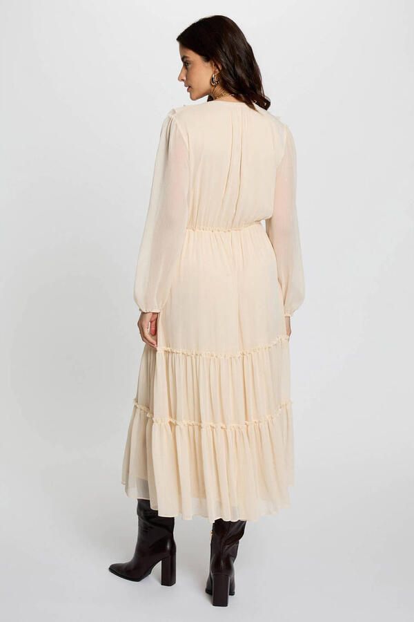 Morgan midi jurk beige - Foto 2