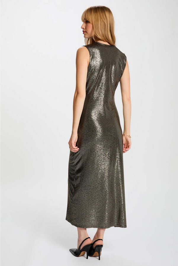 Morgan midi jurk met glitter zwart - Foto 2