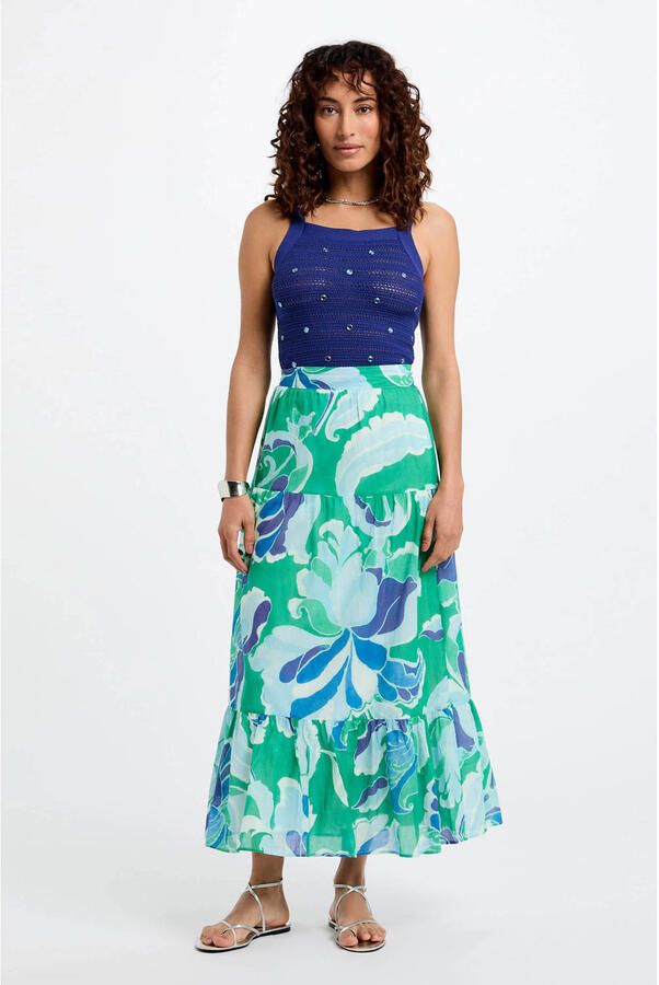 Morgan midi rok groen