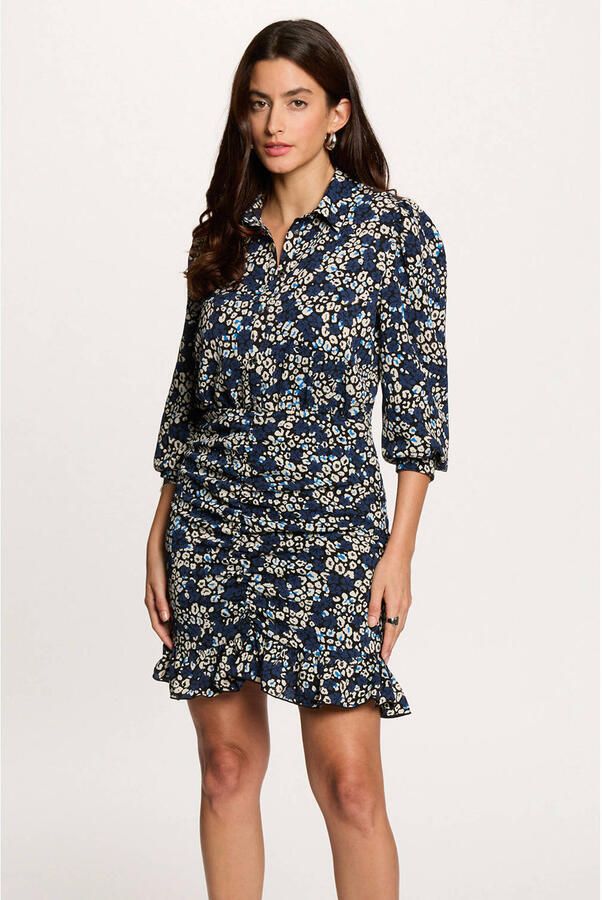 Morgan mini jurk donkerblauw