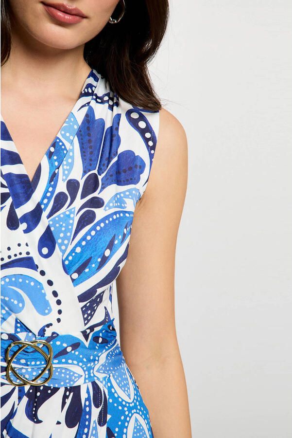 Morgan mini jurk met paisley print ecru - Foto 2
