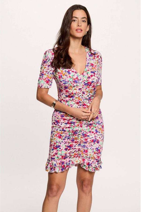 Morgan mini jurk roze