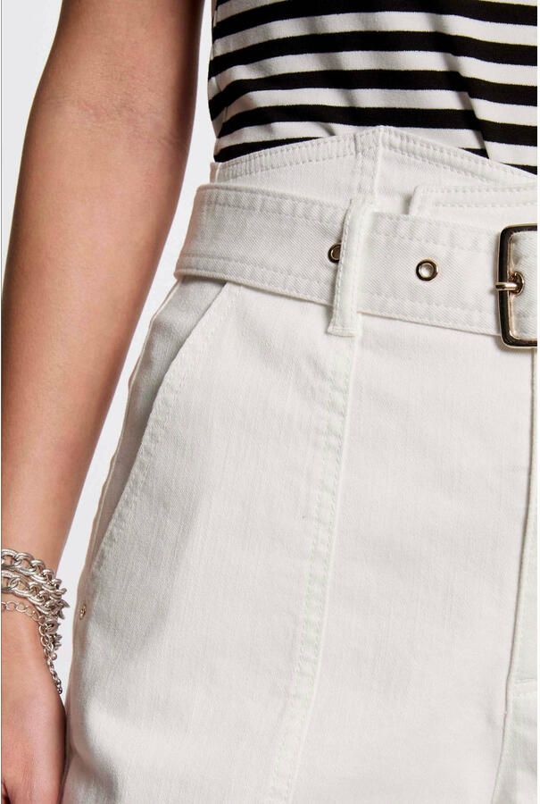 Morgan mom regular waist denim short wit - Foto 2