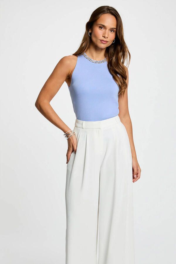 Morgan mouwloze top lila