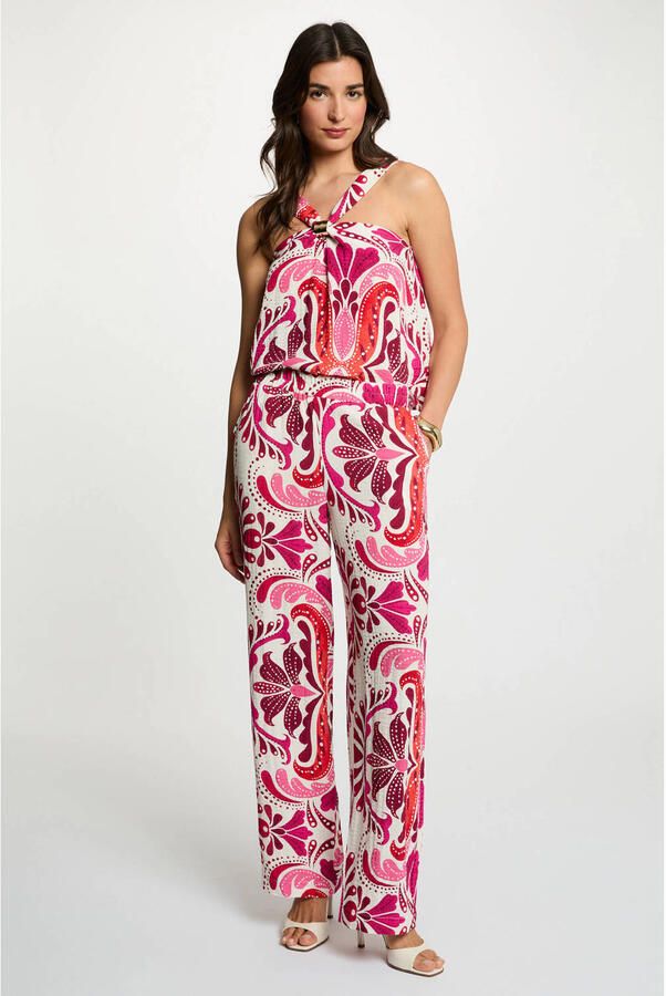 Morgan mouwloze top met paisley print ecru - Foto 2