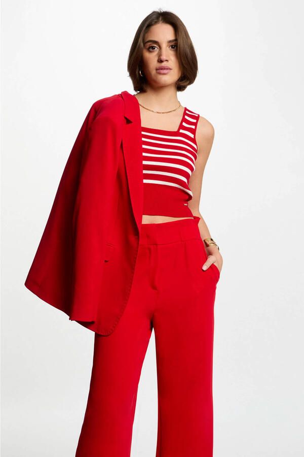 Morgan mouwloze top rood
