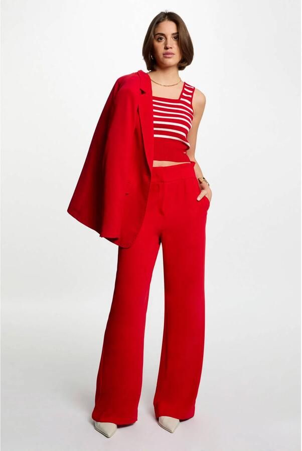 Morgan mouwloze top rood - Foto 3