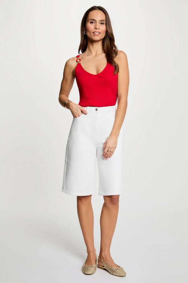 Morgan mouwloze top rood - Foto 2