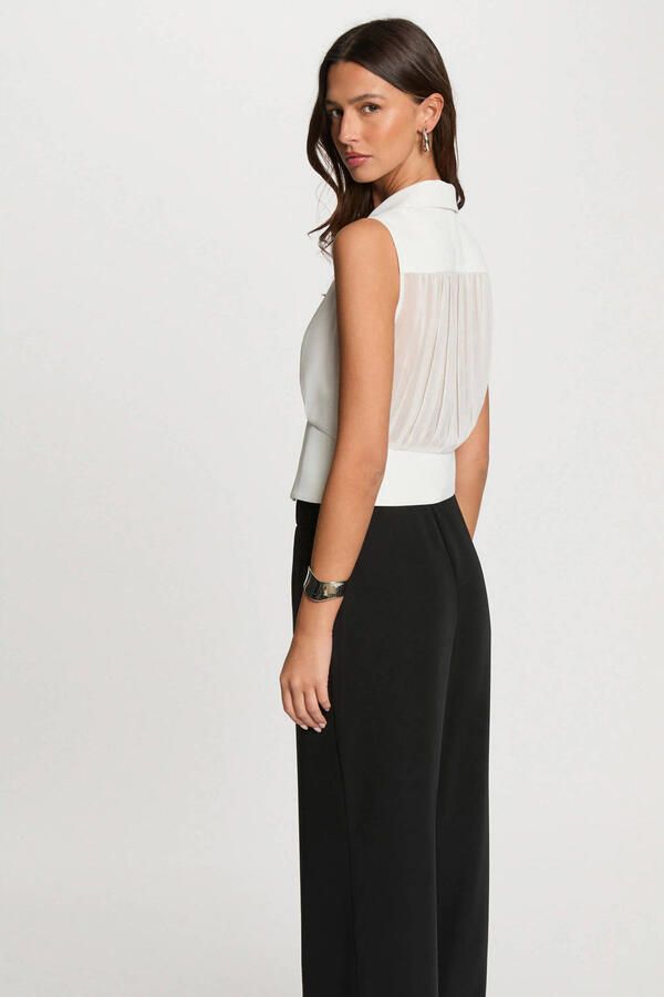 Morgan mouwloze top wit - Foto 2